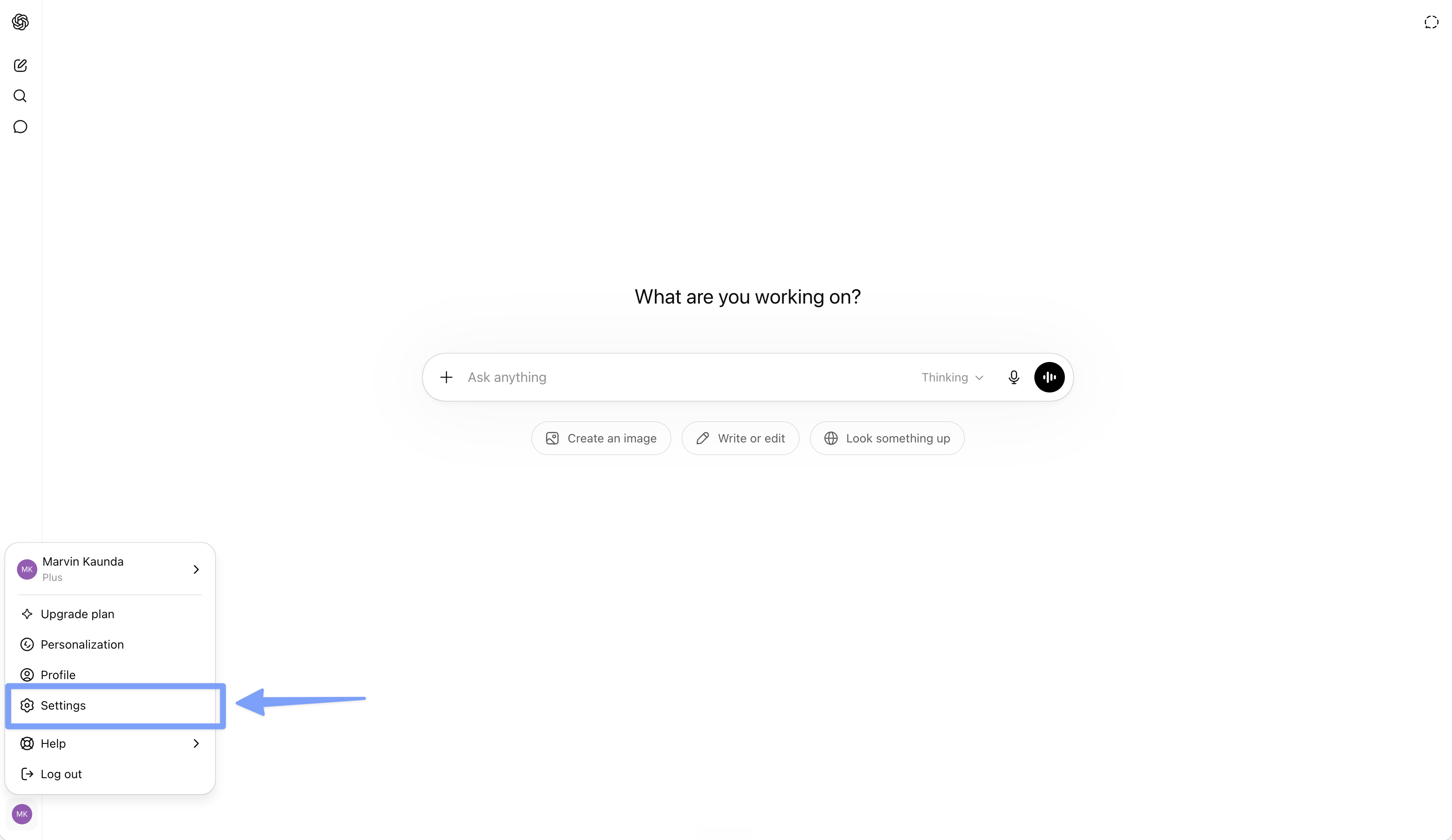 Step 1: Open Settings