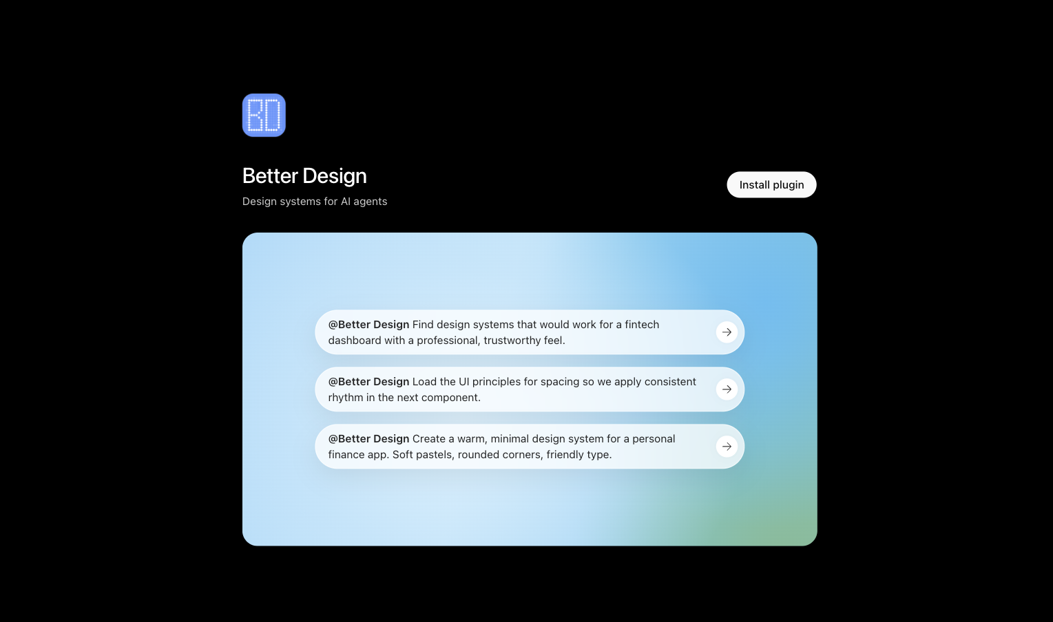 Step 1: Select Install plugin and sign in