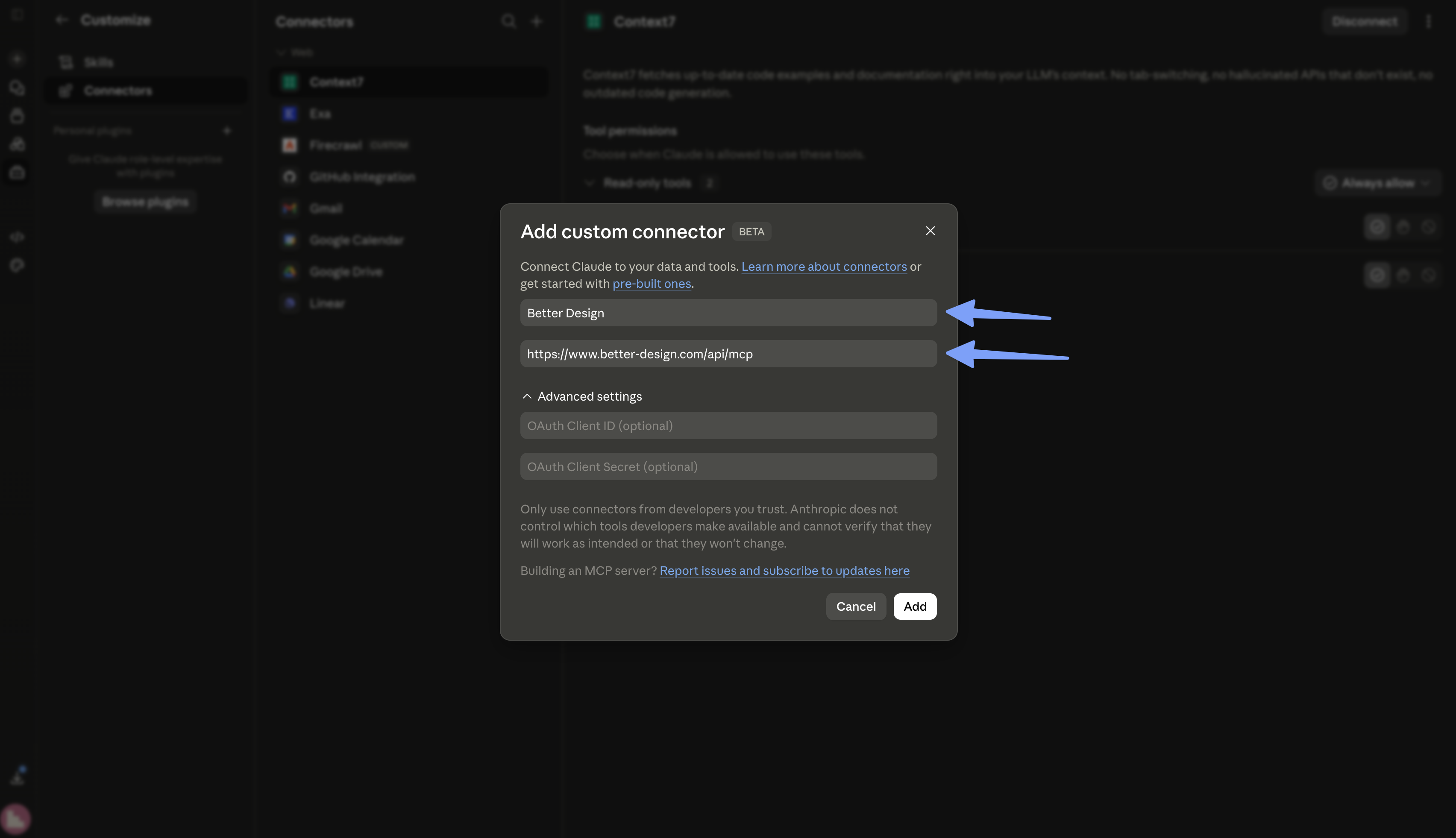 Step 3: Fill in the form