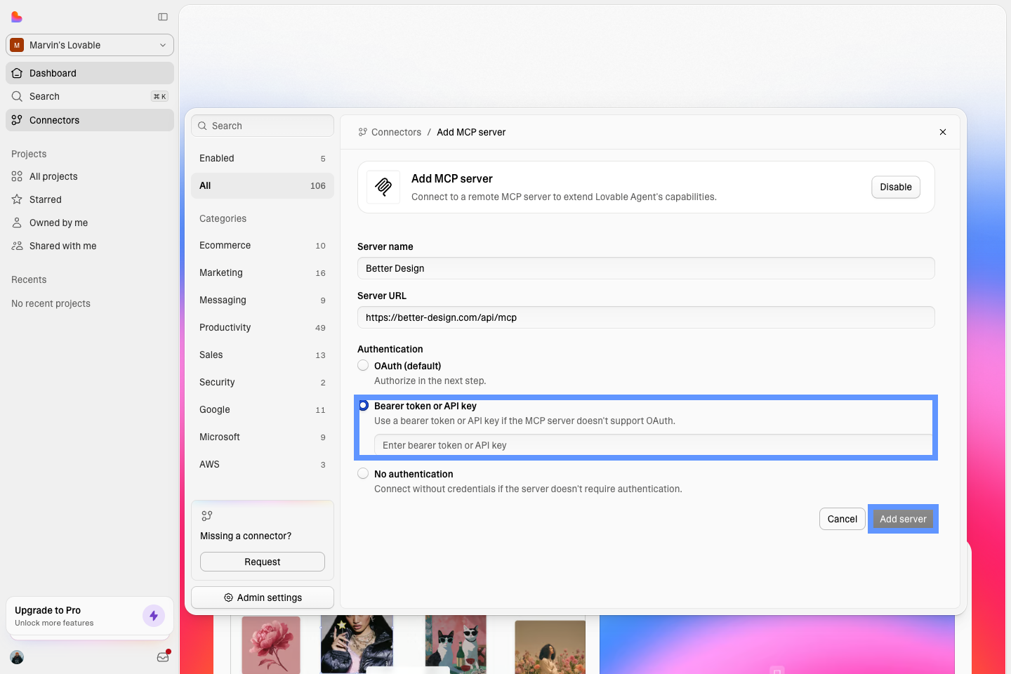 Step 5: Add your API key